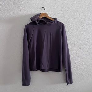 Purple Cropped Sweatshirt